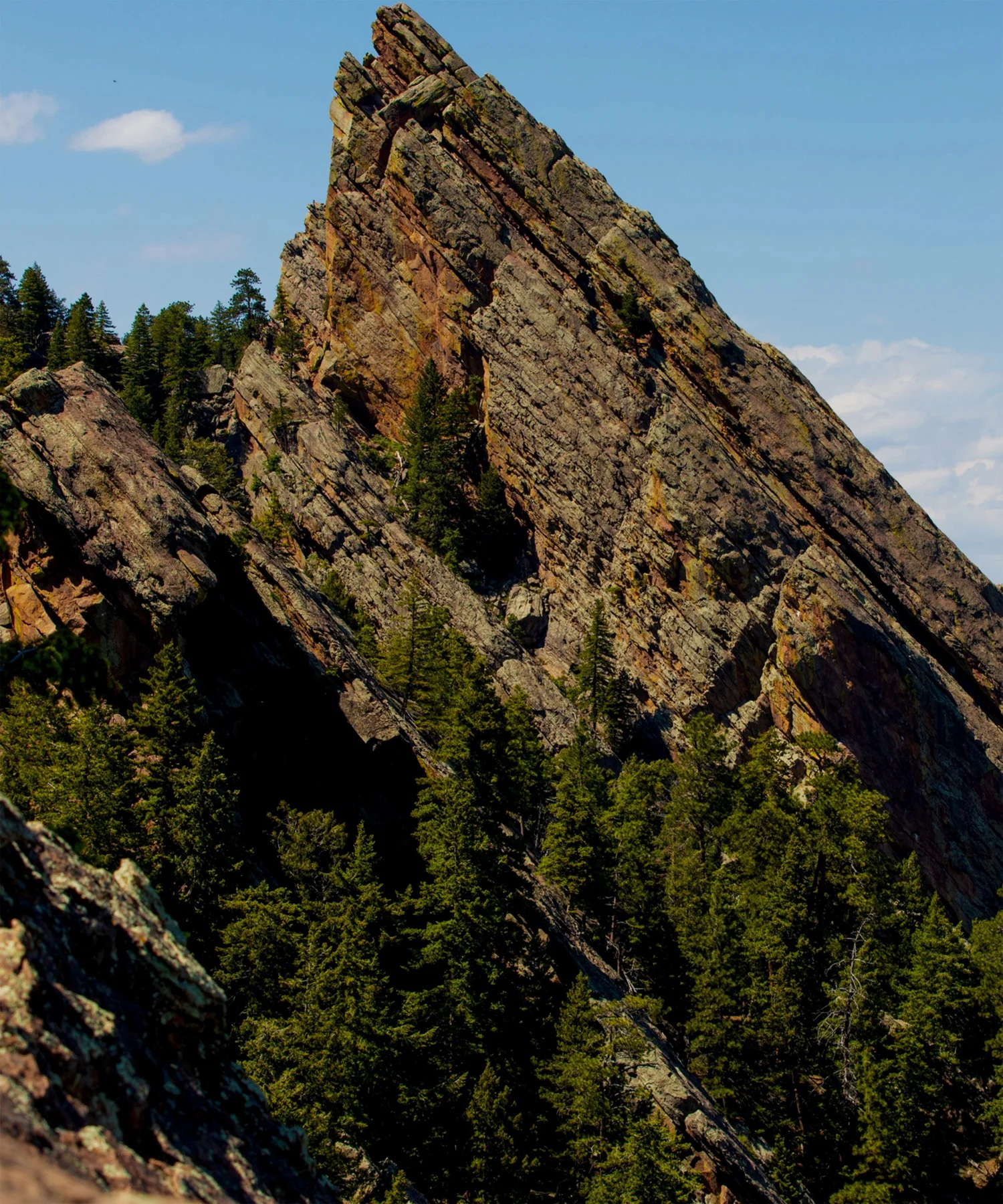 The Flatirons above Boulder, Colorado